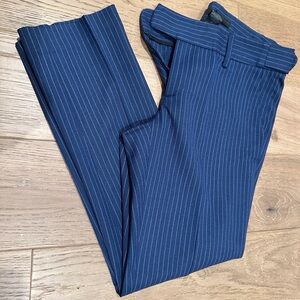 Smythe blue pinstripe dress pants